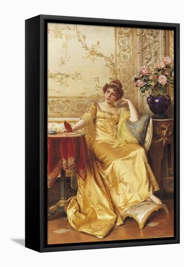 A Moment of Reflection-Joseph Frederic Soulacroix-Framed Stretched Canvas