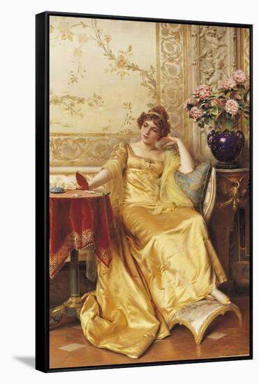 A Moment of Reflection-Joseph Frederic Soulacroix-Framed Stretched Canvas