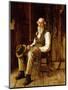 A Moment's Contemplation-John George Brown-Mounted Giclee Print