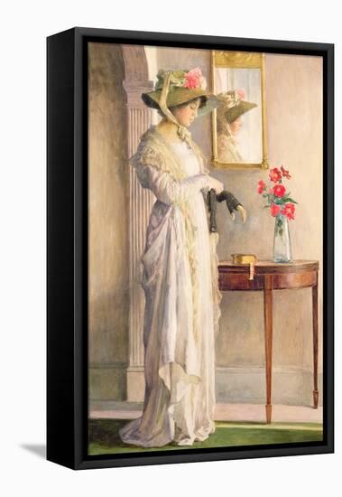 A Moment's Reflection, 1909-William Henry Margetson-Framed Stretched Canvas