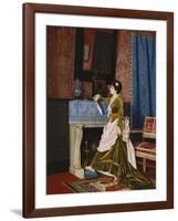 A Moments Reflection-Auguste Toulmouche-Framed Giclee Print