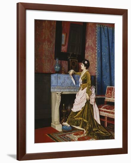 A Moments Reflection-Auguste Toulmouche-Framed Giclee Print