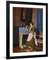 A Moments Reflection-Auguste Toulmouche-Framed Giclee Print