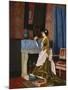 A Moments Reflection-Auguste Toulmouche-Mounted Giclee Print