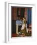 A Moments Reflection-Auguste Toulmouche-Framed Giclee Print