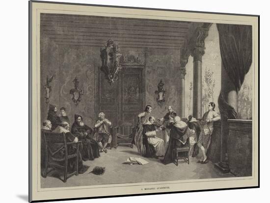 A Monastic Quartette-null-Mounted Giclee Print
