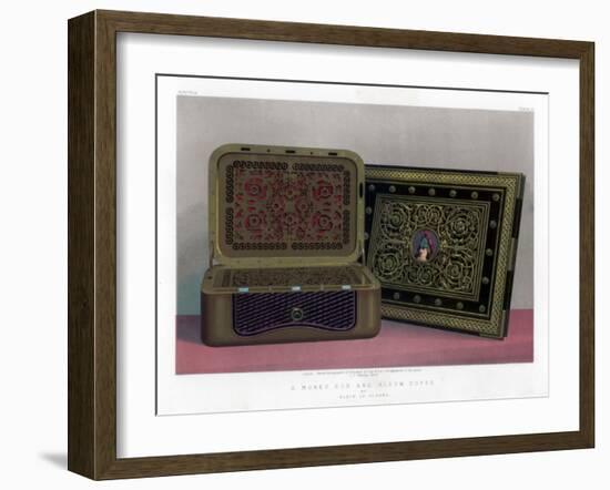 A Money Box and Album Cover, 19th Century-John Burley Waring-Framed Giclee Print