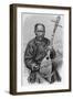 A Mongol Musician, from 'The History of Mankind', Vol.Iii, by Prof. Friedrich Ratzel, 1898-null-Framed Giclee Print