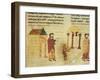 A Monk Hunting the Devil from a Church Towards a Pagan Temple-null-Framed Giclee Print