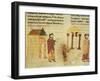 A Monk Hunting the Devil from a Church Towards a Pagan Temple-null-Framed Giclee Print