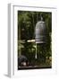 A Monk Making a Prostration under the Big Temple Bell, Zen Temple Ryumonji, Weiterswiller, France-null-Framed Photographic Print