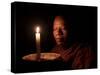 A Monk Meditates at a Buddhist Temple in Sen Monorom, Mondulkiri Province, Cambodia, Indochina-Andrew Mcconnell-Stretched Canvas