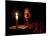 A Monk Meditates at a Buddhist Temple in Sen Monorom, Mondulkiri Province, Cambodia, Indochina-Andrew Mcconnell-Mounted Photographic Print