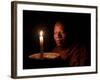 A Monk Meditates at a Buddhist Temple in Sen Monorom, Mondulkiri Province, Cambodia, Indochina-Andrew Mcconnell-Framed Photographic Print