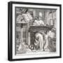 A Monk Scribe Surrounded by Manuscripts and Books at His Desk, after a 15th Century Work, from…-null-Framed Giclee Print