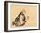 A Monk Wearing Mask(?) with Horns-null-Framed Giclee Print