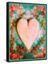 A Montage of a Heart with Flowers-Alaya Gadeh-Framed Stretched Canvas