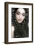 A Montage of a Portrait of a Womans Face with Flowers and Textures-Alaya Gadeh-Framed Photographic Print