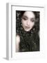 A Montage of a Portrait of a Womans Face with Flowers and Textures-Alaya Gadeh-Framed Photographic Print