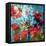 A Montage of a Tree and Red Rose Petals in Sparkling Light and Reflections-Alaya Gadeh-Framed Stretched Canvas