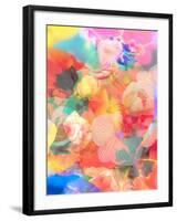 A Montage of Colorful Flowers and Petals-Alaya Gadeh-Framed Photographic Print