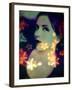 A Moody Evening Portrait of a Woman with Bright Flower Appearence-Alaya Gadeh-Framed Photographic Print