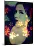 A Moody Evening Portrait of a Woman with Bright Flower Appearence-Alaya Gadeh-Mounted Photographic Print