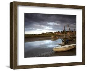 A Moody Summer Evening at Blakeney Quay, North Norfolk, England, United Kingdom, Europe-Jon Gibbs-Framed Photographic Print