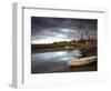 A Moody Summer Evening at Blakeney Quay, North Norfolk, England, United Kingdom, Europe-Jon Gibbs-Framed Photographic Print