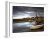 A Moody Summer Evening at Blakeney Quay, North Norfolk, England, United Kingdom, Europe-Jon Gibbs-Framed Photographic Print