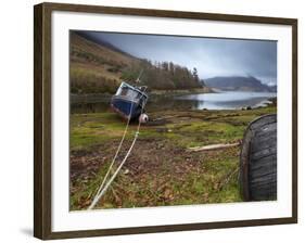 A Moody Winter Morning at Loch Long, Lochalsh, Scotland, United Kingdom, Europe-Jon Gibbs-Framed Photographic Print