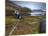 A Moody Winter Morning at Loch Long, Lochalsh, Scotland, United Kingdom, Europe-Jon Gibbs-Mounted Photographic Print