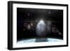 A Moon Rises Above a Stormy Gas Giant Planet-null-Framed Premium Giclee Print