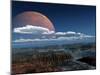 A Moon Rises over a Young World-Stocktrek Images-Mounted Premium Photographic Print