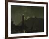A Moonlight with a Lighthouse, Coast of Tuscany-Joseph Wright-Framed Giclee Print