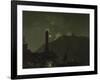 A Moonlight with a Lighthouse, Coast of Tuscany-Joseph Wright-Framed Giclee Print