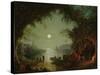 A Moonlit Cove-Sebastian Pether-Stretched Canvas