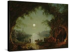 A Moonlit Cove-Sebastian Pether-Stretched Canvas