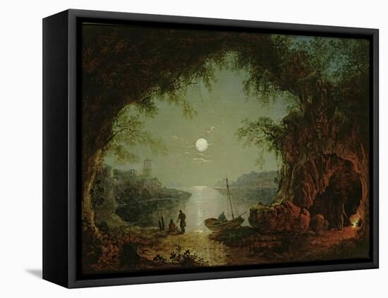 A Moonlit Cove-Sebastian Pether-Framed Stretched Canvas