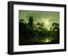 A Moonlit Lake by a Castle-Joseph Wright of Derby-Framed Giclee Print