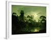 A Moonlit Lake by a Castle-Joseph Wright of Derby-Framed Giclee Print