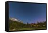 A Moonlit Nightscape Taken in Banff National Park, Alberta Canada-null-Framed Stretched Canvas