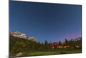 A Moonlit Nightscape Taken in Banff National Park, Alberta Canada-null-Mounted Photographic Print