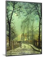 A Moonlit Road, 19th Century-John Atkinson Grimshaw-Mounted Giclee Print