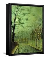 A Moonlit Road-Grimshaw-Framed Stretched Canvas