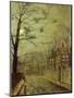 A Moonlit Road-John Atkinson Grimshaw-Mounted Premium Giclee Print