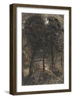 A Moonlit Scene with a Winding River, 1827-Samuel Palmer-Framed Giclee Print