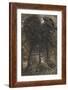 A Moonlit Scene with a Winding River, 1827-Samuel Palmer-Framed Giclee Print