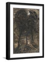 A Moonlit Scene with a Winding River, 1827-Samuel Palmer-Framed Giclee Print