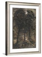 A Moonlit Scene with a Winding River, 1827-Samuel Palmer-Framed Giclee Print